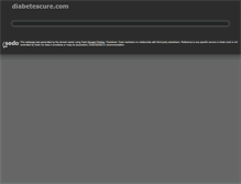 Tablet Screenshot of diabetescure.com